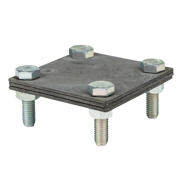 Соединитель крестовой 70х70 мм для полосы 40 мм (3 пластины) HZ EKF PROxima