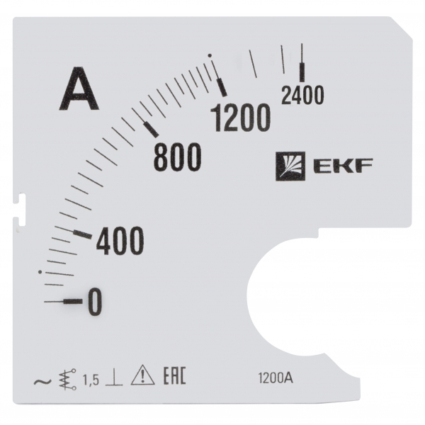 Шкала  EKF PROxima  сменная для A721 1200/5А-1,5