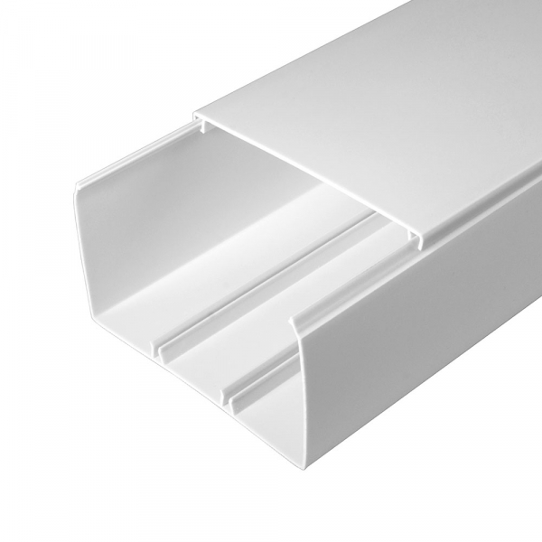 Кабель-канал белый 2-й замок в п/э 100х60  (кратно 2)