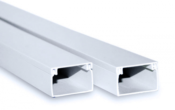 Кабель-канал белый  25х16 2-й замок в п/э Э-Пласт (кратно 60)