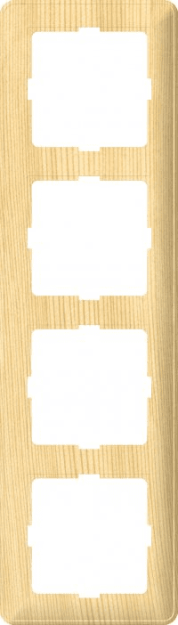 Schneider Electric  Wessen59  Сосна  Рамка 4-местная скрытая установка KD-4-78