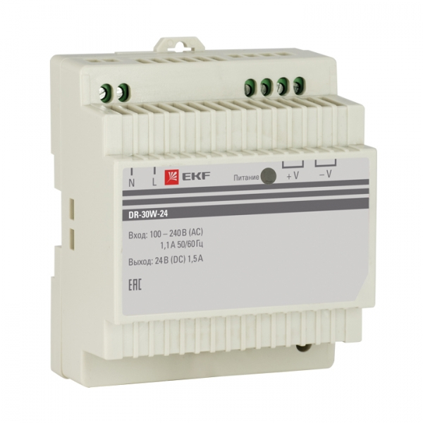 Блок Питания  EKF  24В DR-30W-24  PROxima