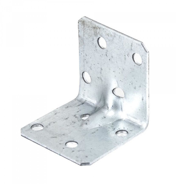 Уголок крепежный усиленный 40х40х40х1,5 мм, оцинк. - накл. Tech-Krep