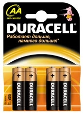 Элемент питания DURACELL MN1500/LR6 BP4 (кратно 4)