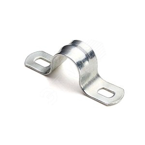 Скоба металлическая двухлапковая d 21-22мм. (10шт.) EKF