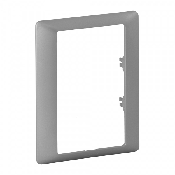 Legrand  Valena  LIFE  Алюминий Рамка для двойной розетки одинарная скрытая установка IP20 / 754241