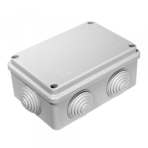 Коробка распаячная ОП 120х80х50 безгалогенная (HF) IP55 (64шт/коробка) Промрукав 40-0340
