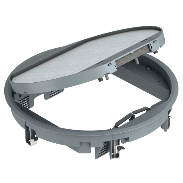 Лючок GESR9-2U (универсальный) 12xModul45 (полиамид,серый) /GESR9-2U12T 7011/