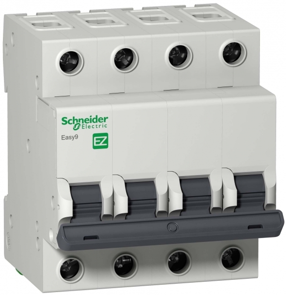 Автоматический выключатель Schneider Electric 4P 10A характеристика C EZ9F34410