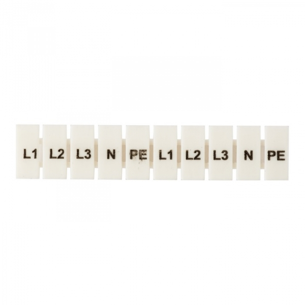 Маркеры для JXB-ST 2,5 с символами "L1, L2, L3, N, PE" (10 шт.) EKF
