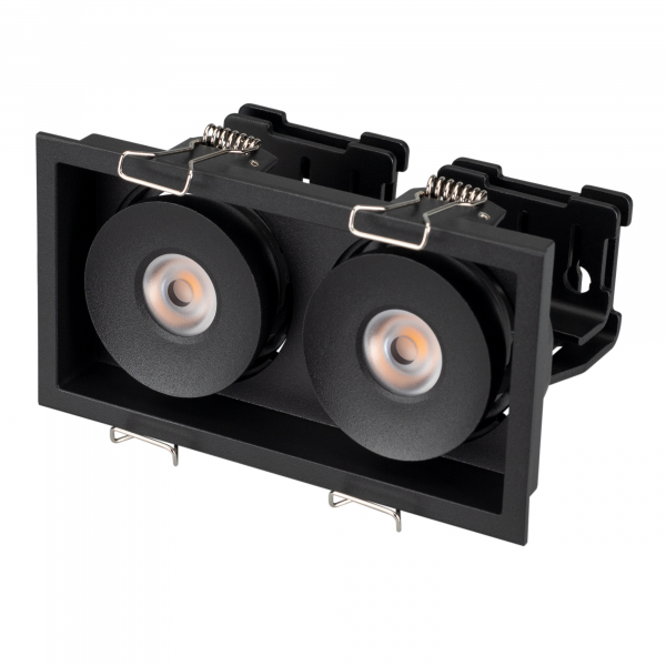 Светильник CL-SIMPLE-S148x80-2x9W Warm3000 (BK, 45 deg) (ARL, IP20 Металл, 3 года)