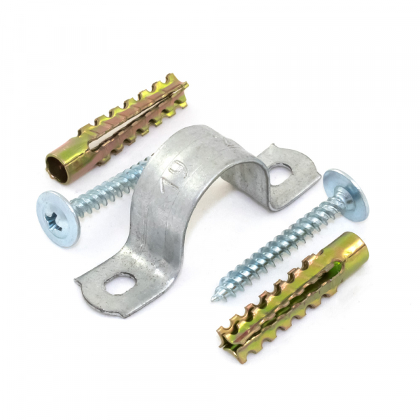 Комплекты для крепления ОКЛ с использованием самореза, дюбеля и скобы СМД 19-20 (100 шт) Промрукав