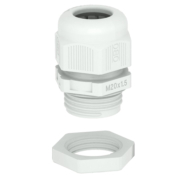 Кабельный ввод M12, влагозащита IP 68, УФ-стойкий, с контргайкой /V-TEC VM12+ LGR/
