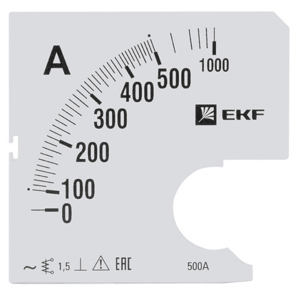 Шкала  EKF PROxima  сменная для A961  500/5А-1,5