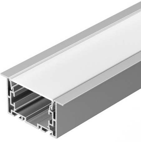 Arlight Профиль с экраном S2-LINIA69-F-2500 ANOD+OPAL (ARL, Алюминий)