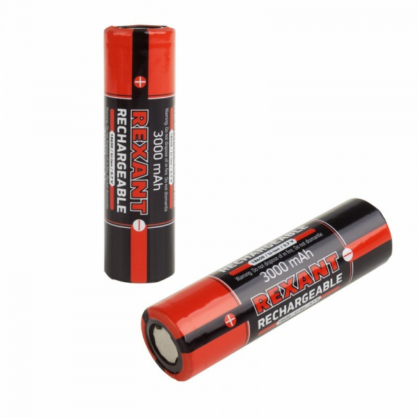 Аккумулятор Rexant 18650  unprotected 20 А Li-ion 3000 mAH 3.7 В BL2 30-2035-05 (кратно 2)