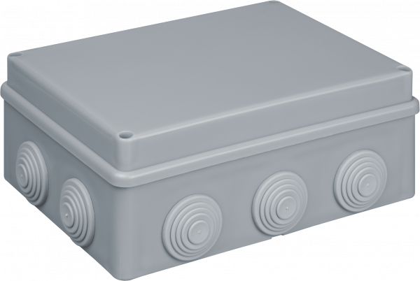 Коробка расп. ОП 190х140х70 IP55 10 вводов Navigator 93 409 NSS-DB-190-140-70-10-GR