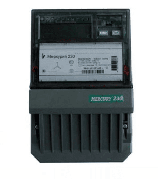 Счетчик Меркурий 230 ART-01 PQRSIN 5-60А 380В RS-485 ЖКИ шкаф 1 тарифный