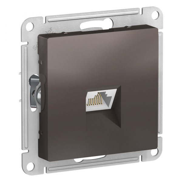 AtlasDesign  Мокко  Розетка компьютерная RJ45, категория 6A, механизм ATN000686