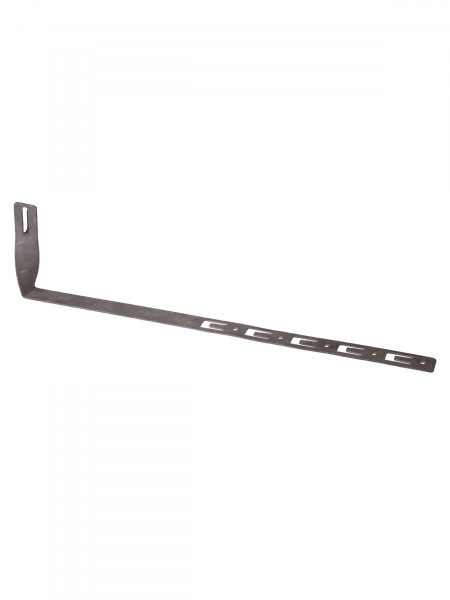 Держатель угловой под черепицу для прута Ø6-10 мм, с поворотом 90град, стальной крюк, монтажные петли, основание 415 мм, гор. цинк. (упак. 1 шт.) TDM