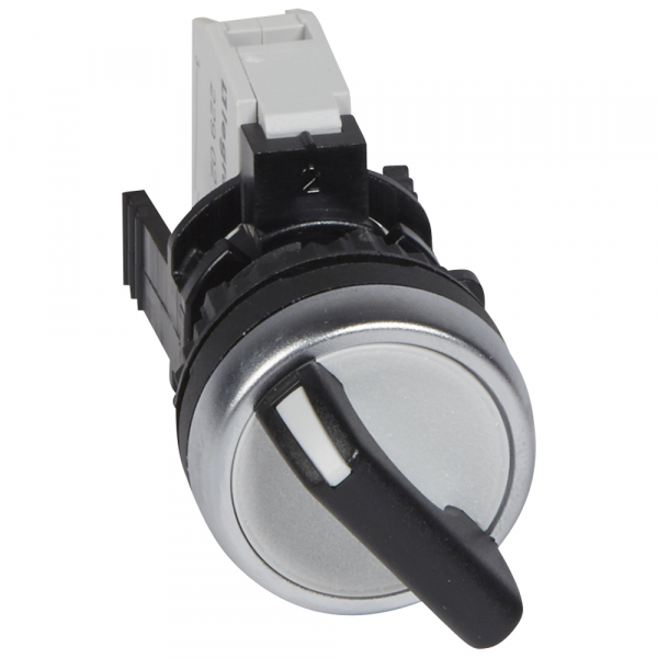 Legrand 23730 Osmoz перекл. ЧЕРН.ручк. 2 п с фикс. 90град(0-1)+НО конт.бл.