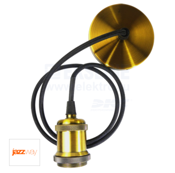 Патрон Jazzway RETRO с проводом PLC 01 E27 230V/1M ANTIQUE BRONZE