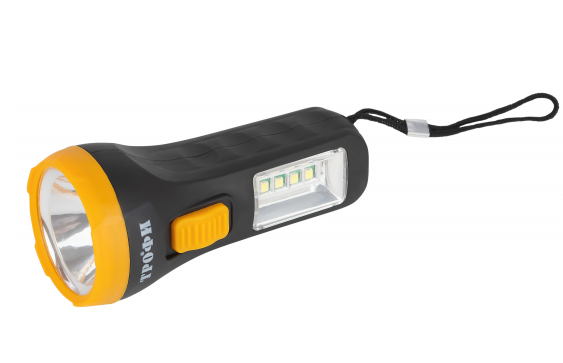 Светодиодный фонарь Трофи UB-101 универсальный на батарейках 1Вт 1 SMD+4 LED 1хAA