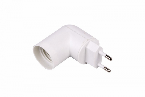 Переходник цокольный AC 220V-E14 с выключателем REXANT 11-8883