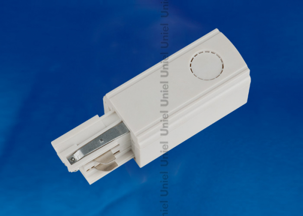 Ввод питания для шинопровода Uniel UBX-A01 WHITE 1 POLYBAG трехфазный правый белый