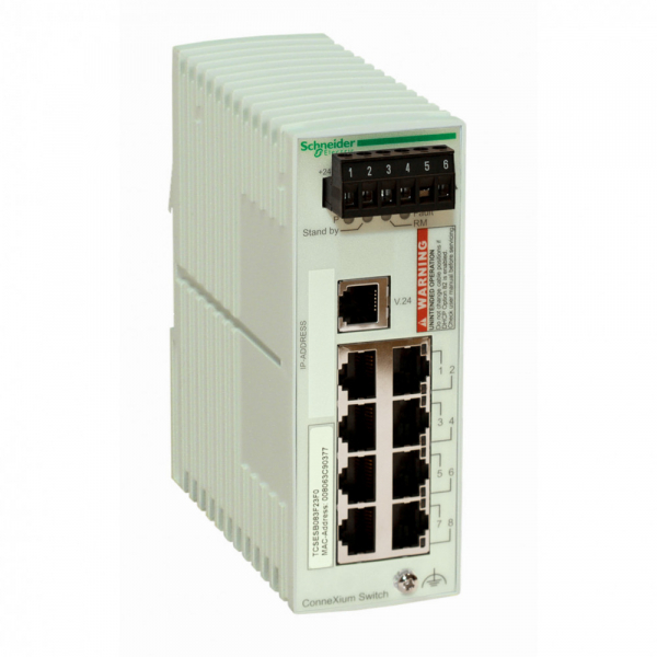 TCSESB083F2CU0 Коммутатор ConneXium (Managed) 6TX/2FX-MM, бюджетный