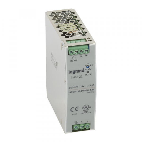 Legrand 146623 1-фазный Импульсный источник питания 24В 120Вт 5A