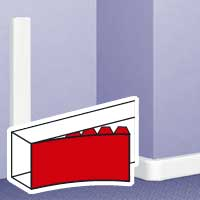 Полная крышка шириной 180 мм - для кабель-канала DLP 65x195 - 2м - белый (кратно 2)