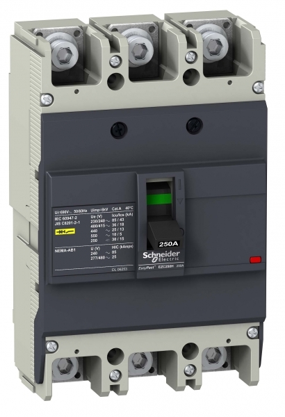 Выключатель автоматический  Schneider Electric  3П  225А  36кА  TM-D  EasyPact_EZC