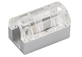Соединитель прямой 2-х контактный для гибкого неона ARL-CF2835 26x15mm. Arlight  Материал-алюминий, прозрачный пластик. Размеры ДхШ: 50х30мм. Цена за 1шт. (кратно 10)