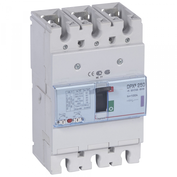 Legrand 420265 АВТ.ВЫКЛ.DPX3 250 3P 100А 50kA