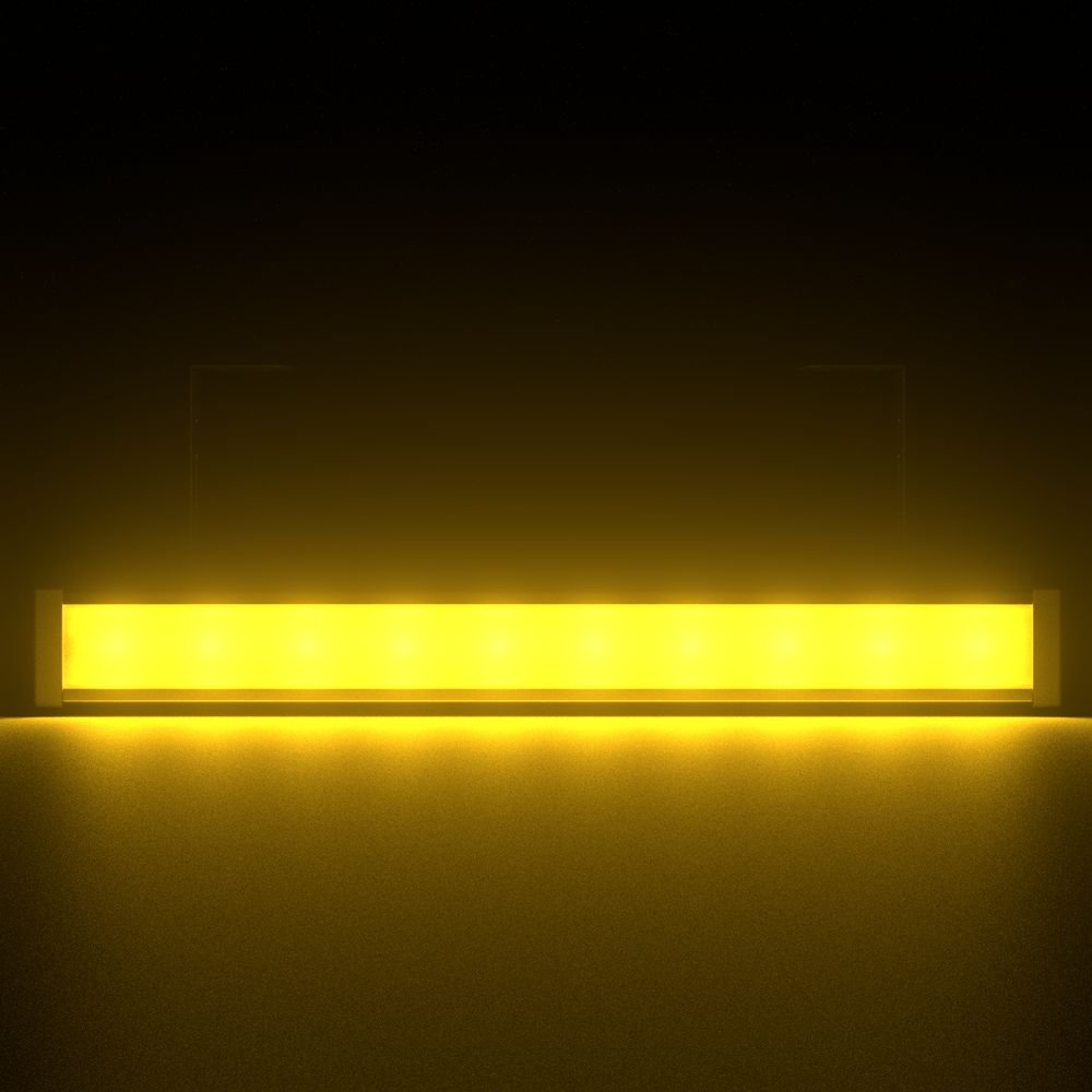 Барокко 20 500мм Янтарный Матовое закаленное стекло