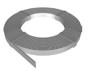 Плоский проводник 40х4 мм, гор. цинк (бухта 38 м) (кратно 38)