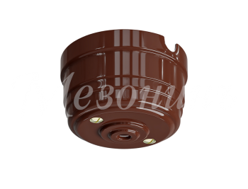 МЕЗОНИН Корпус розетки потолочной фарфоровый, D70x45, цвет-коричневый, ТМ МЕЗОНИНЪ GE70811-04