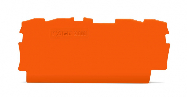 Плата Wago 2000-1492 концевая/промежуточная 3L-ABSCHLUSSPLATTE ORANGE (25 шт) (кратно 25)