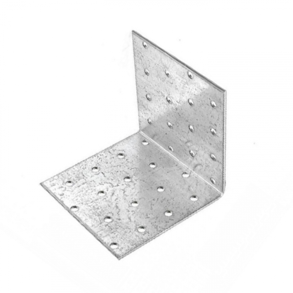 Уголок крепежный равносторонний 80х80х80x2 мм, оцинк. - накл. Tech-Krep