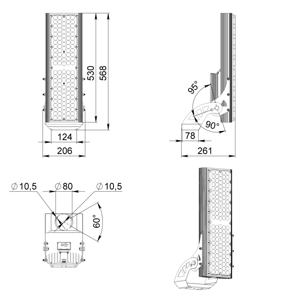 Плазма 330 L V CRI70 3000К 75х50°