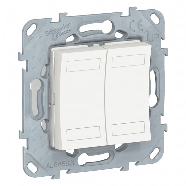 NU553120 UNICA NEW KNX 4-кнопочный выключатель, БЕЛЫЙ АНТИБ.