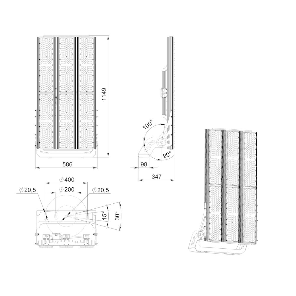 Плазма 1500 L V CRI95 5700К 55°