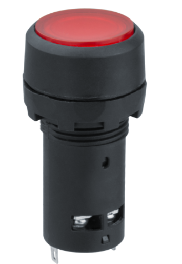 Кнопка Navigator 82 822 NBI-B-09-R красная с подсветкой d22мм 230В NO+NC