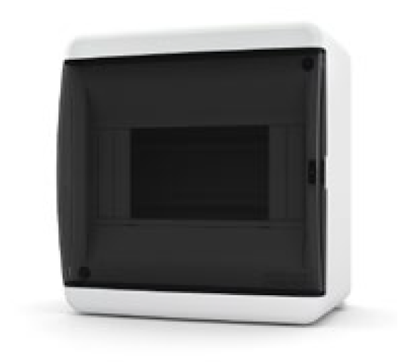 Бокс навесной ЩРН-П  6 IP41 прозрачная черная дверца UNK 40-06-2 Tekfor