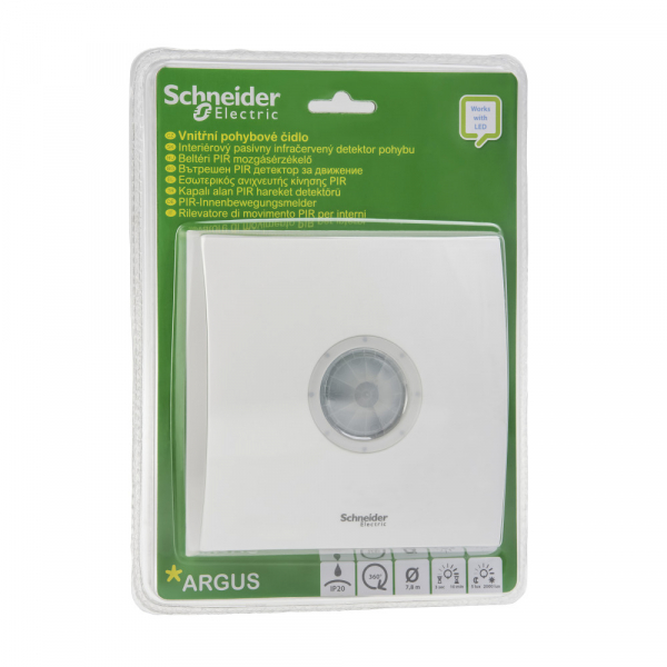 Датчик движения   Schneider Electric Argus Standard  для помещений 360град блист CCTR1PA02