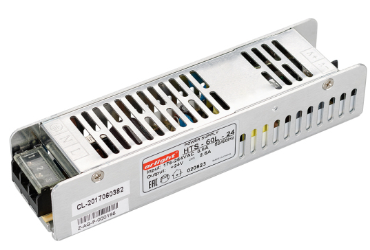 Arlight Блок питания 24V, 60W IP20 160х40х33 HTS-60L-24 (24V, 2.5A, 60W)