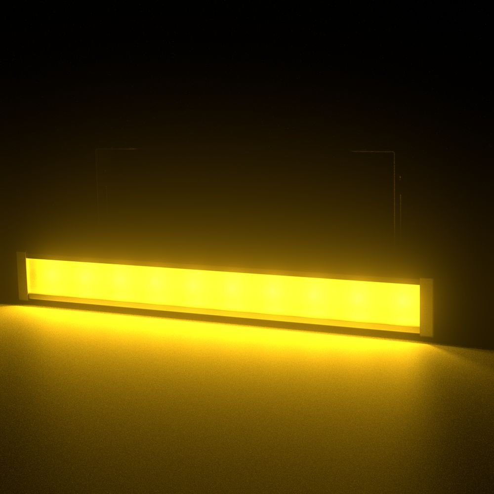 Барокко 10 500мм Янтарный Матовое закаленное стекло