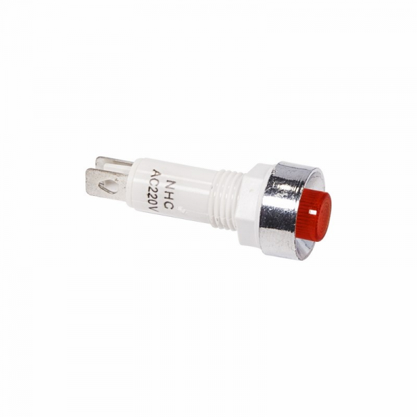 Индикатор c отражателем Ø10  220V красный  (RWE-209)  REXANT 36-4751