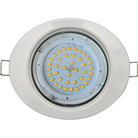 Ecola GX53 FT3238 светильник встр. без рефл. Эллипс белый 41x126x106 (к+) /FW53ELECB/